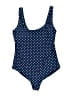 Basic Editions Polka Dots Blue One Piece Swimsuit Size 12 - photo 1