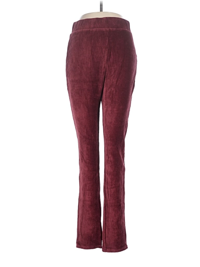 Pre-owned Chocolate Casual Pants In Burgundy