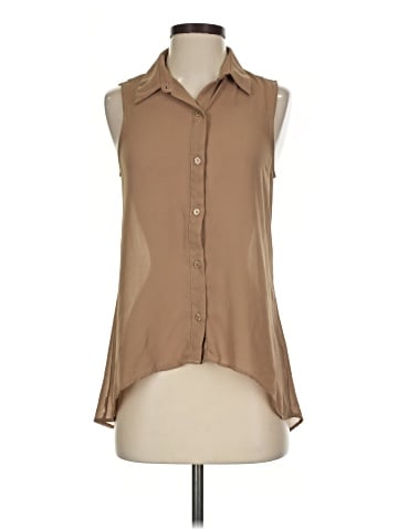 Sans Souci Sleeveless Button-Down Shirt (view 1)