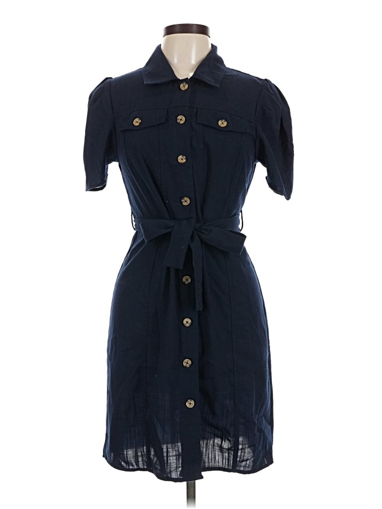 Pre-owned Sharagano Casual Dress In Blue