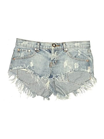 One by One Teaspoon Denim Shorts (view 1)