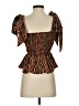 Pomelo 100% Polyester Orange Sleeveless Blouse Size XS - photo 2