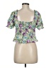 KESTAN 100% Polyester Purple Short Sleeve Blouse Size M - photo 2
