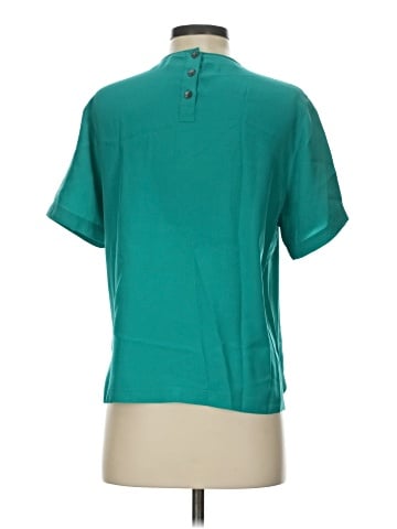 Liz Claiborne Collection Short Sleeve Silk Top (view 2)