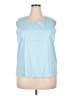Unbranded 100% Polyester Blue Sleeveless Blouse Size XXL - photo 1