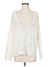 Miracle Metallic White Pullover Sweater Size S - photo 1