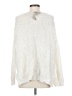 Miracle Metallic White Pullover Sweater Size S - photo 2