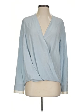 Rag & Bone Long Sleeve Silk Top (view 1)