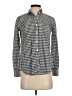 J.Crew Checkered-gingham Ivory Gray Long Sleeve Button-Down Shirt Size 0 - photo 1