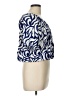 Grace 100% Rayon Blue Short Sleeve Blouse Size L - photo 4