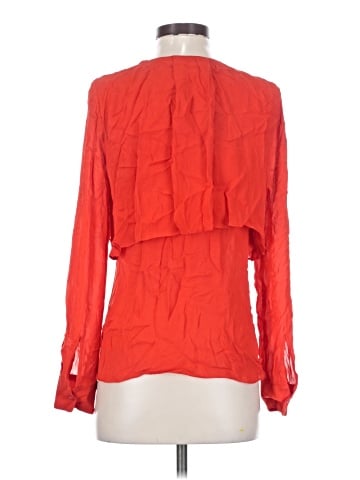 Parker Long Sleeve Silk Top (view 2)