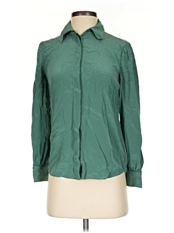 Babaton Long Sleeve Silk Top (view 1)