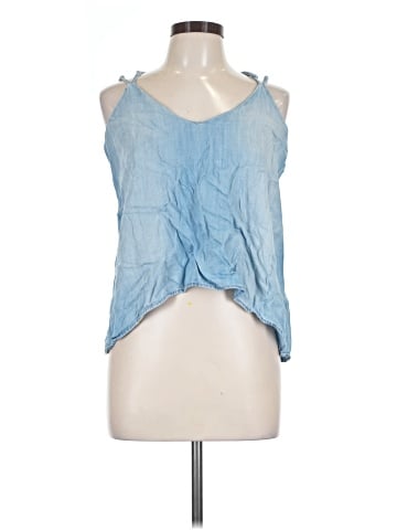 Wild Blue Sleeveless Blouse (view 1)
