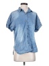 Gloria Vanderbilt Blue Short Sleeve Blouse Size S - photo 1