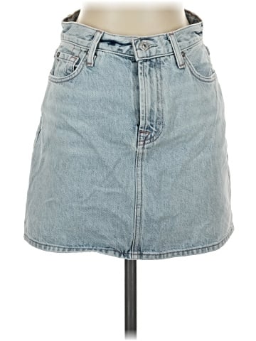7 For All Mankind Denim Skirt (view 1)