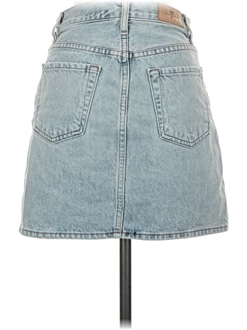 7 For All Mankind Denim Skirt (view 2)
