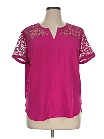Ann Taylor Factory Short Sleeve Blouse (view 1)