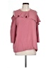 IMAN Pink 3/4 Sleeve Blouse Size L - photo 1