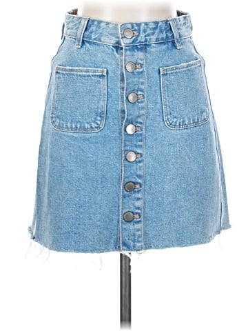 Zara TRF Denim Skirt (view 1)
