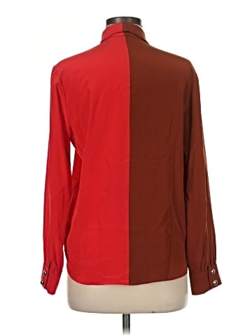 Amanda Uprichard Long Sleeve Silk Top (view 2)