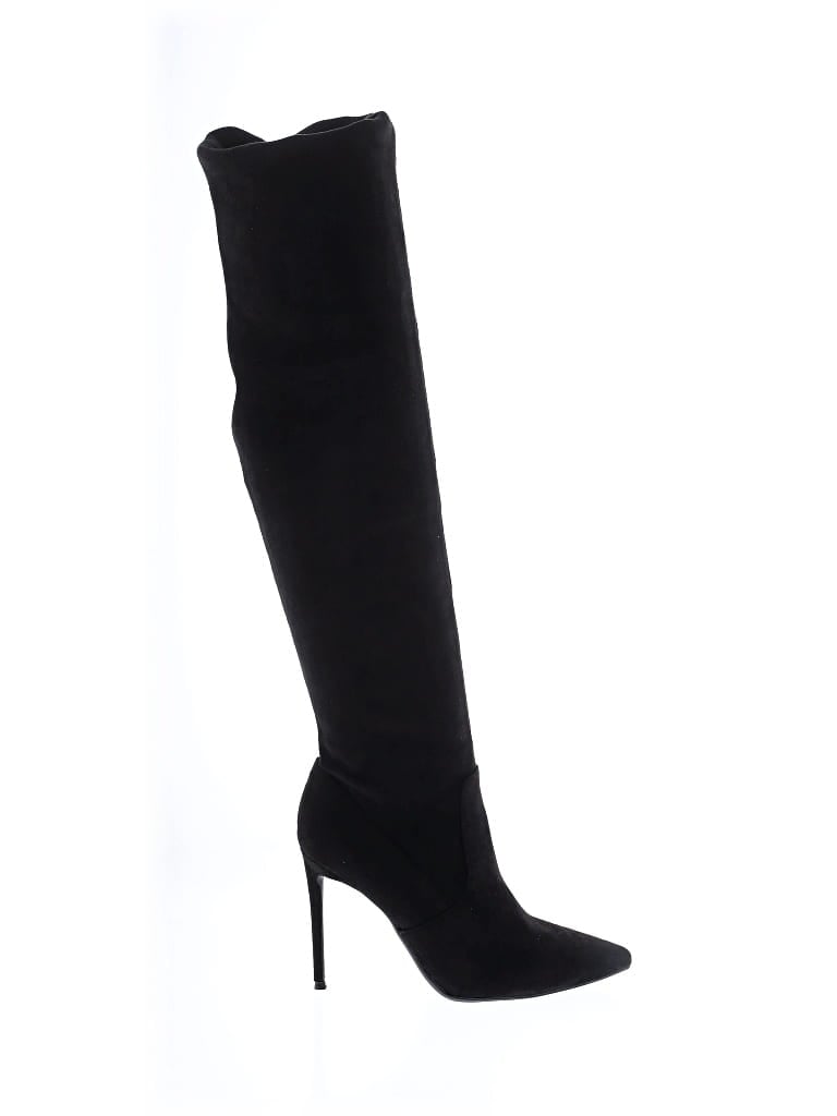 Pre-owned Assorted Brands Boots In Black