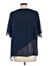 Assorted Brands Blue Short Sleeve Blouse Size L - photo 2