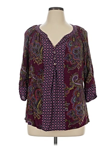 New Directions 3/4 Sleeve Blouse (view 1)