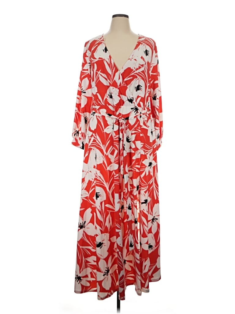 Pre-owned Eloquii Casual Dress In Red