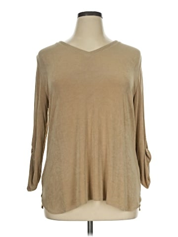 Travelers by Chico's 3/4 Sleeve T-Shirt (view 1)