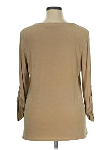 Travelers by Chico's 3/4 Sleeve T-Shirt (view 2)
