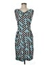 Cato Graphic Teal Cocktail Dress Size M - photo 1
