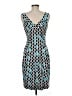 Cato Graphic Teal Cocktail Dress Size M - photo 2