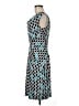 Cato Graphic Teal Cocktail Dress Size M - photo 5