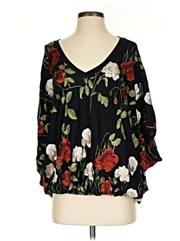 Akemi + Kin 3/4 Sleeve Blouse (view 1)
