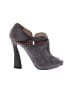 Giorgio Armani 100% Leather Gray Heels Size 9 1/2 - photo 1