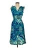 Raya Sun Paisley Teal Cocktail Dress Size L - photo 1
