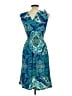 Raya Sun Paisley Teal Cocktail Dress Size L - photo 2