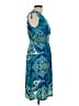 Raya Sun Paisley Teal Cocktail Dress Size L - photo 4