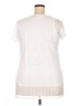 Notations 100% Polyester Ivory Short Sleeve Top Size 2X - photo 2