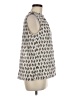 Talbots Ivory Sleeveless Button-Down Shirt Size M - photo 4