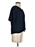 Ann Taylor LOFT 100% Polyester Blue Short Sleeve Blouse Size S - photo 4