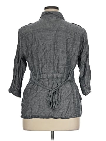Magellan Sportswear 3/4 Sleeve Button-Down Shirt (view 2)