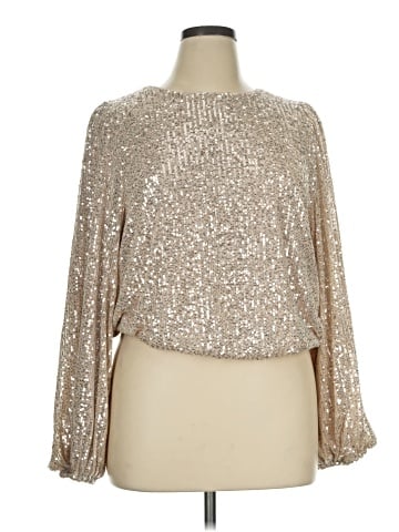 Flat White Long Sleeve Blouse (view 1)