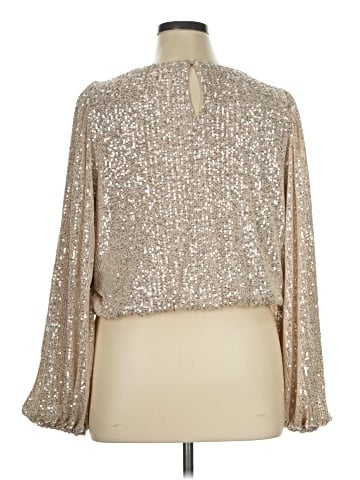 Flat White Long Sleeve Blouse (view 2)
