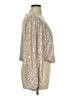 Flat White 100% Polyester Silver Long Sleeve Blouse Size 1X - photo 4