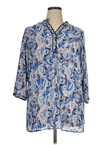 Philosophy Republic Clothing 3/4 Sleeve Blouse (view 1)