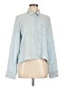 Caslon 100% Lyocell Blue Long Sleeve Button-Down Shirt Size M - photo 1