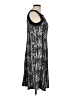 Perceptions Chevron-herringbone Silver Cocktail Dress Size M - photo 4