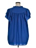 Rose + Olive Blue Short Sleeve Blouse Size 1X - photo 2