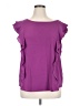 Ruff Hewn 100% Polyester Purple Short Sleeve Blouse Size XL - photo 1